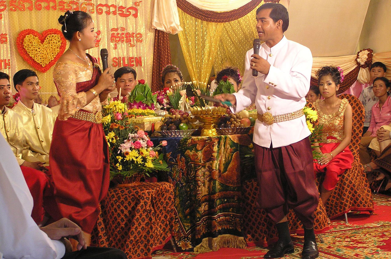 Live music performance is an integral part in all Cambodian weddings. 