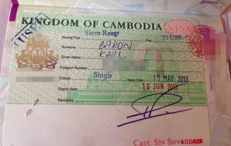 tourist visa to cambodia