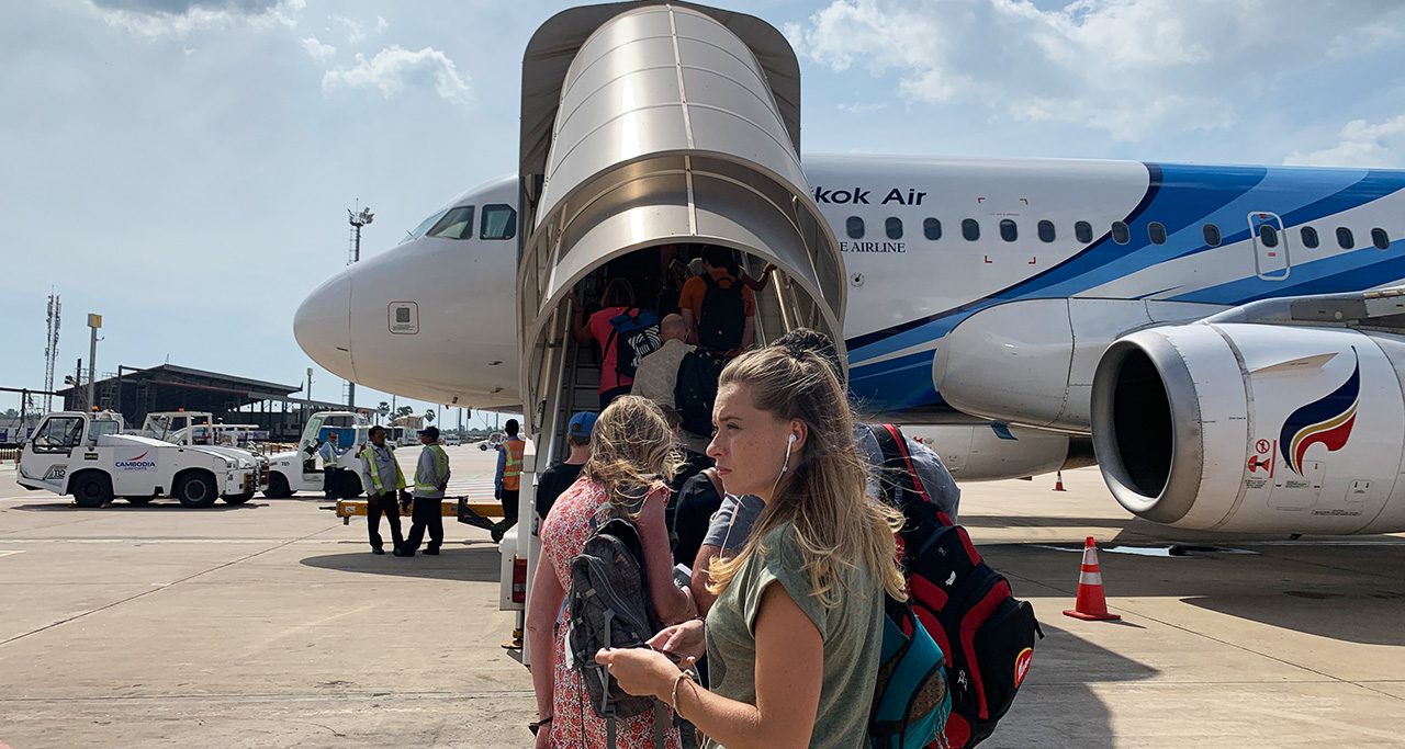 Cambodia Angkor Air – the main flight carrier in Cambodia. 