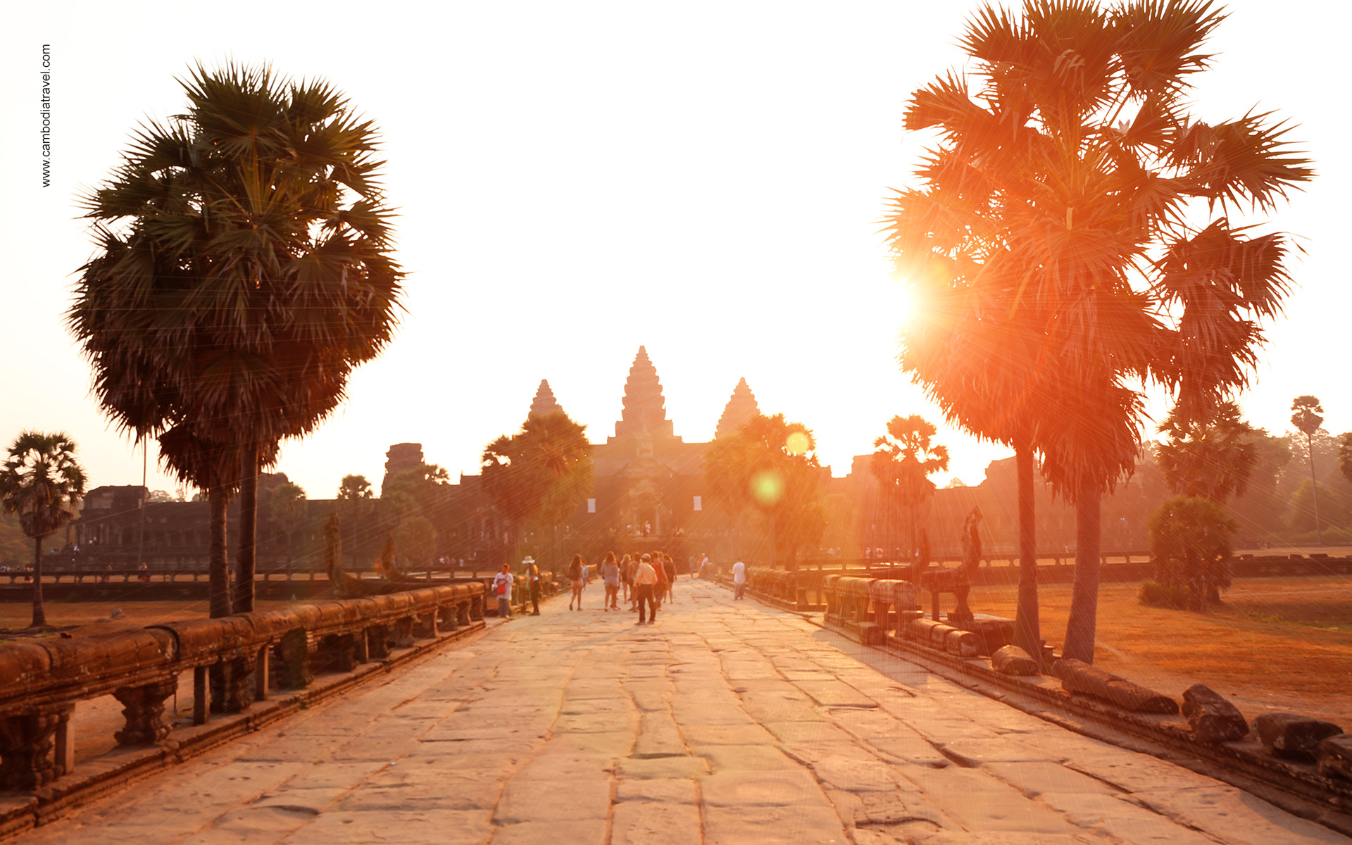 A photo of an ancient temple in Siem Reap, Cambodia in January